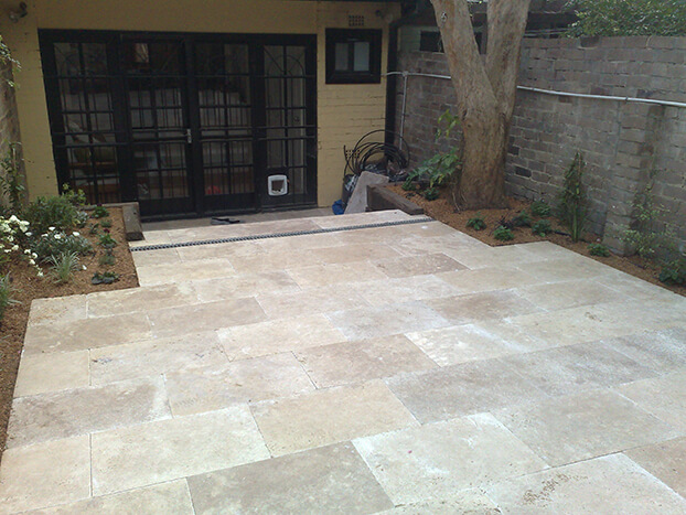 tile and marble paving