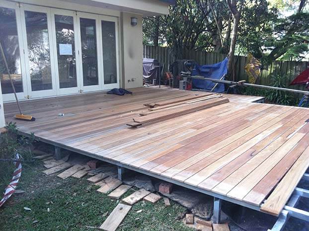 timber decking and paving